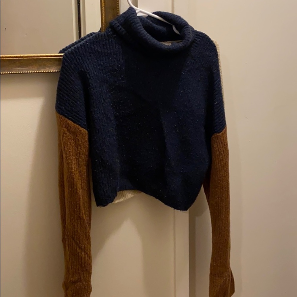 Native youth two toned turtleneck sweater
